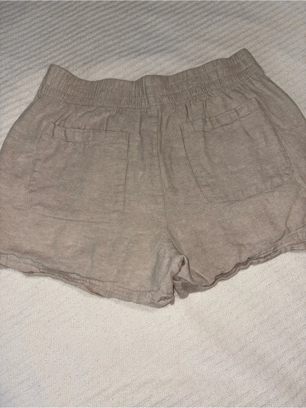 Old Navy Linen Blend High Rise Comfort Waistband Shorts with Pockets Women’s M - Picture 9 of 9